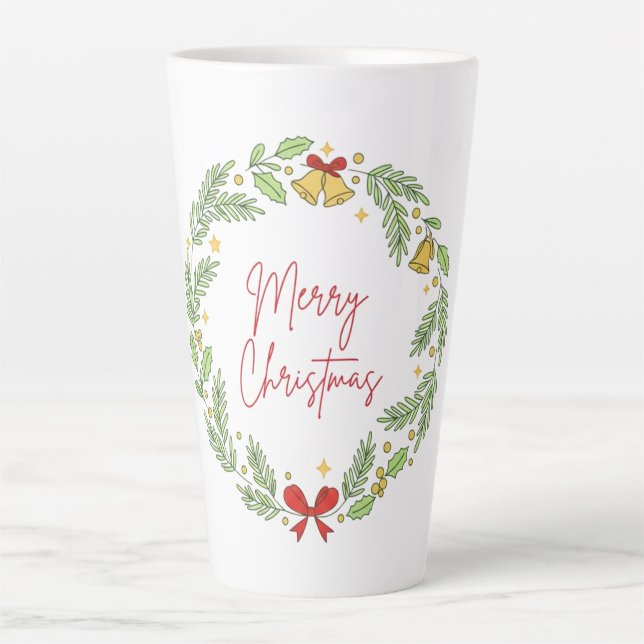 Merry Christmas Latte Mug (Front)