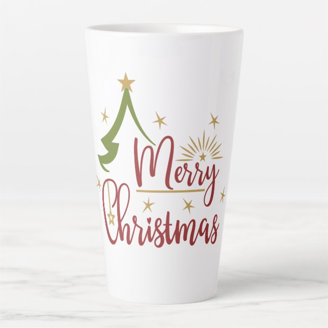 Merry Christmas Latte Mug (Front)