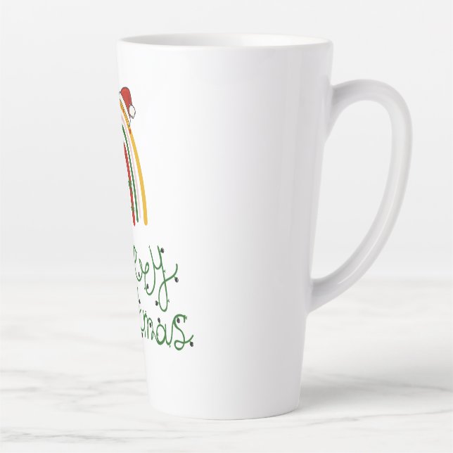 Merry Christmas  Latte Mug (Right)
