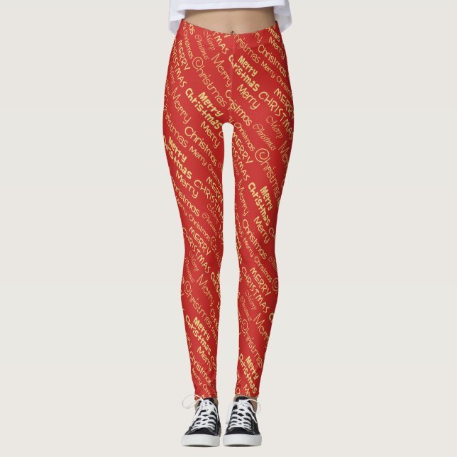 Merry Christmas Leggings (Front)