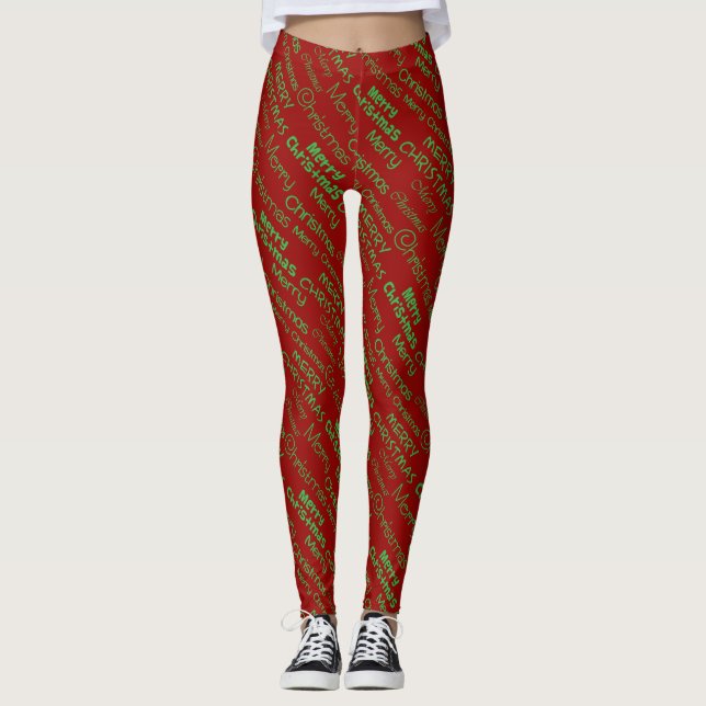 Merry Christmas Leggings (Front)
