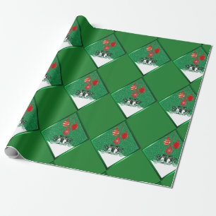 MERRY CHRISTMAS LEMUR WRAPPING PAPER