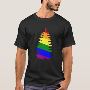 Merry Christmas LGBT Community Xmas Tree Gay T-Shirt