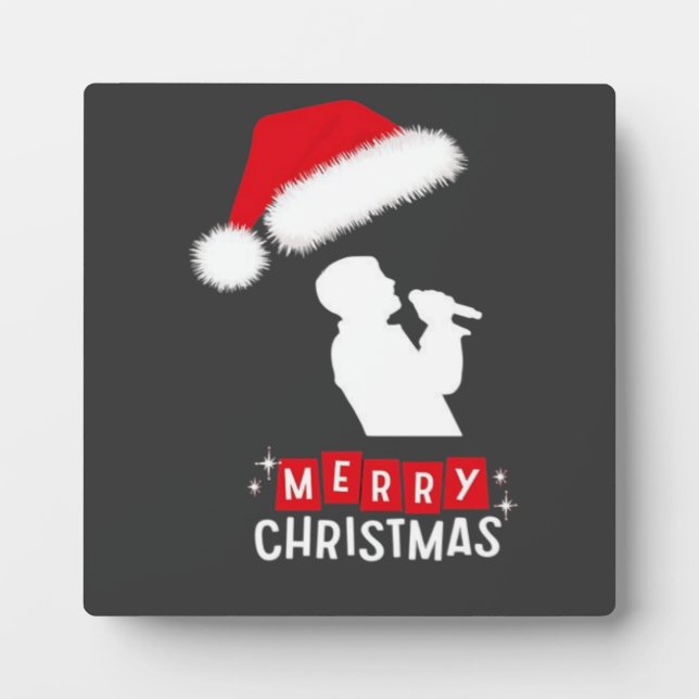 Merry Christmas Library Tree Plaque (Front)