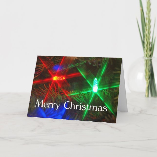 Merry Christmas Lights Card (Front)