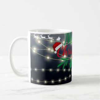 Merry Christmas Lights Coffee Mug