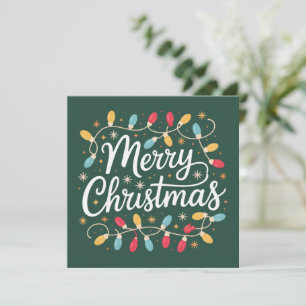 Merry Christmas Lights Funny Xmas Holiday Card