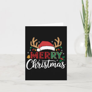 Merry Christmas Lights Funny Xmas Pyjamas Men Wome Card
