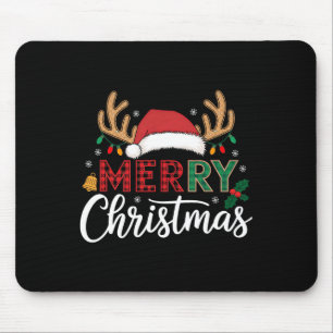 Merry Christmas Lights Funny Xmas Pyjamas Men Wome Mouse Pad