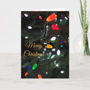 Merry Christmas Lights Holiday Card