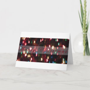 Merry Christmas Lights Holiday Card