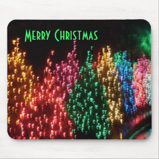 Merry Christmas Lights Mouse Pad