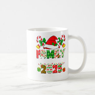 Merry Christmas Lights Red Santa Hat Xmas Family M Coffee Mug