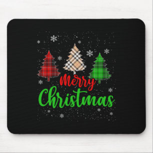 Merry Christmas Lights Red Santa Hat Xmas Family M Mouse Pad