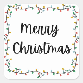 Merry Christmas lights Sticker