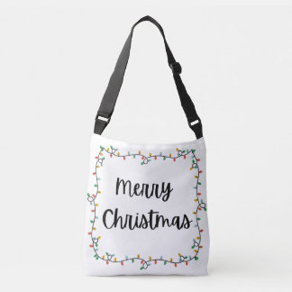 Merry Christmas lights Tote bag