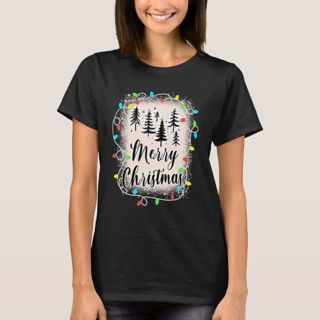 Merry Christmas Lights Up Matching Family Xmas 1 T-Shirt (Front)