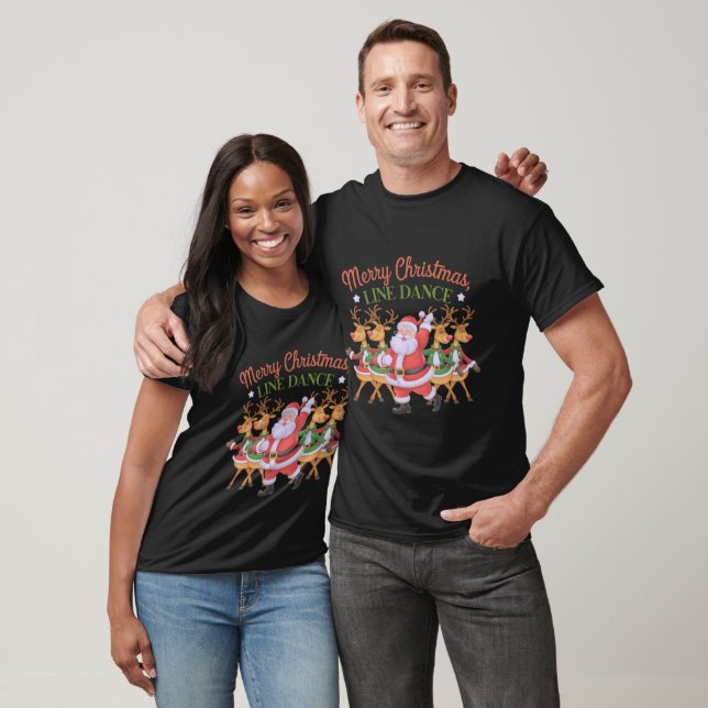 Merry Christmas Line Dance Celebrate the Season  T-Shirt (Unisex)