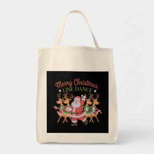 Merry Christmas Line Dance Celebrate the Season  Tote Bag