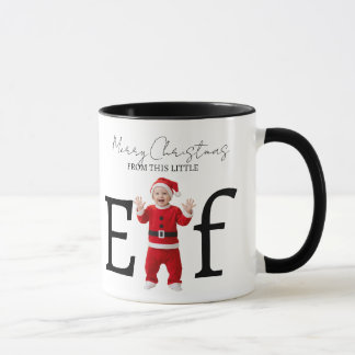 Merry Christmas Little Elf Baby Christmas Gift Mug
