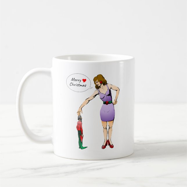 Merry Christmas Little Elf Coffee Mug (Left)