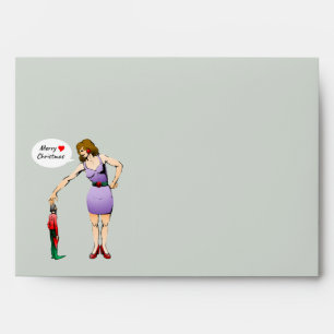 Merry Christmas Little Elf Envelope