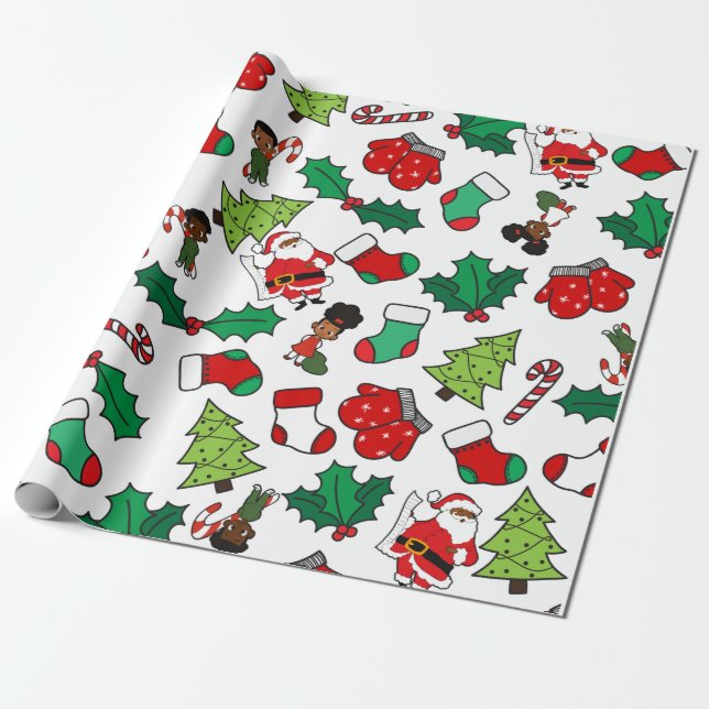 Merry Christmas Little One Wrapping Paper (Unrolled)