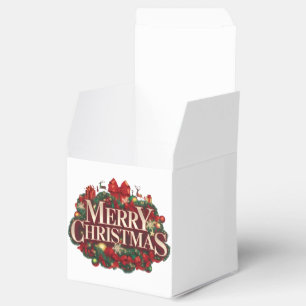 Merry Christmas Long Sleeve Shirt Favour Box