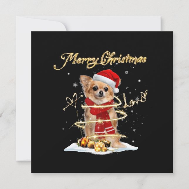 Merry Christmas Love Chihuahua (Front)