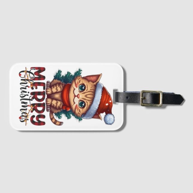 Merry Christmas  Luggage Tag (Front Horizontal)