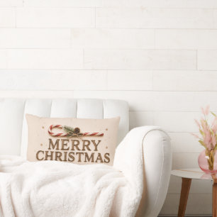 MERRY CHRISTMAS LUMBAR CUSHION