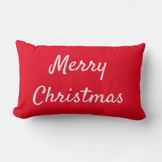 MERRY CHRISTMAS lumbar pillow (Front)