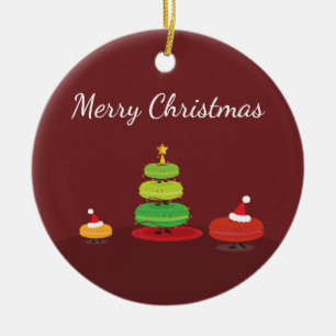 Merry Christmas Macarons   Ornament