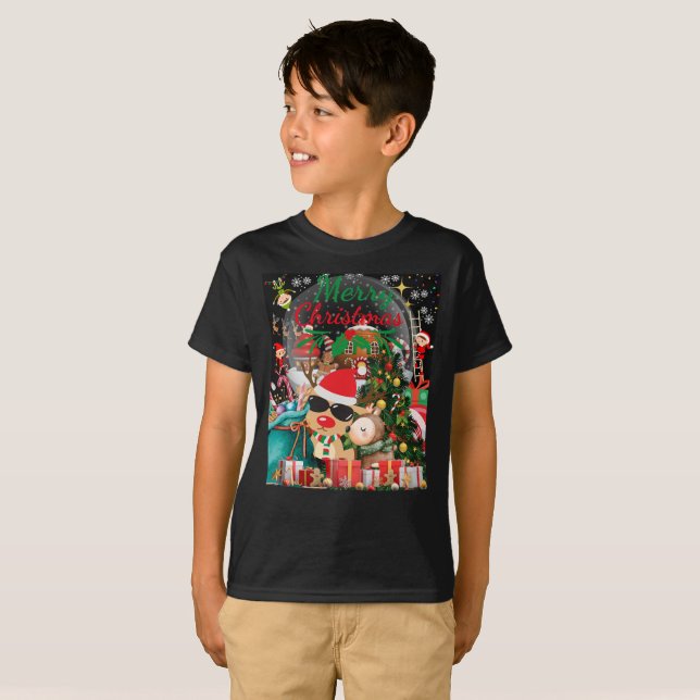 Merry Christmas Magic: Festive Holiday Delights T-Shirt (Front Full)