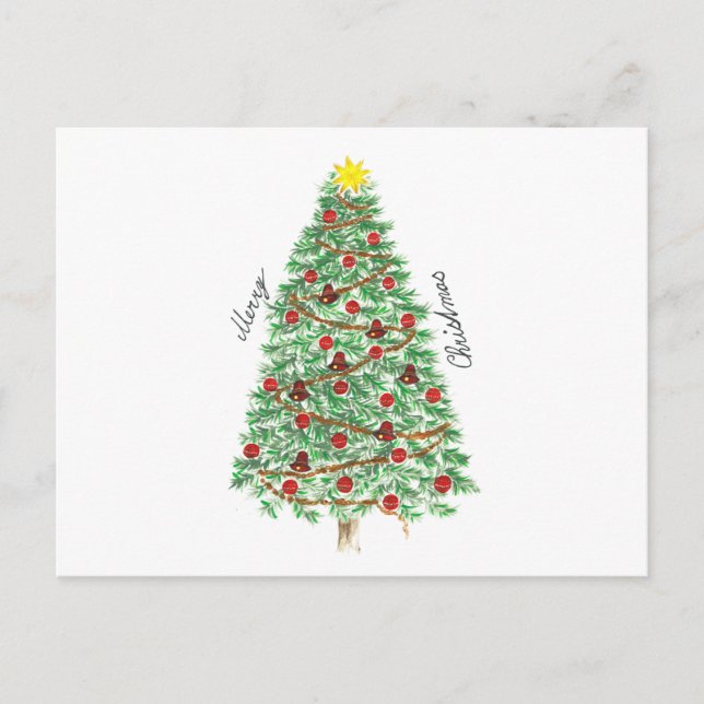 Merry Christmas  magic Holiday Postcard (Front)