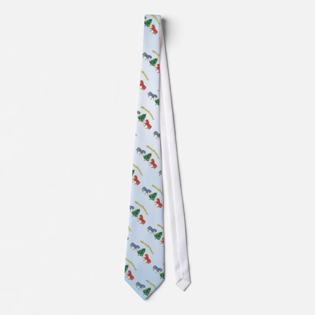 Merry Christmas - Magic Horses Tie (Front)