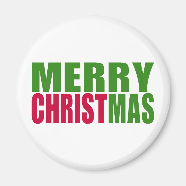Merry Christmas Magnet (Front)