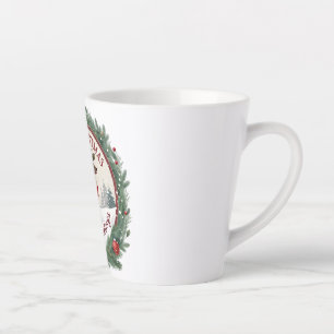 Merry Christmas –Majestic Winter Reindeer 🦌 Latte Mug