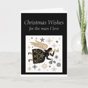 Merry Christmas Man I love Special Angel Card