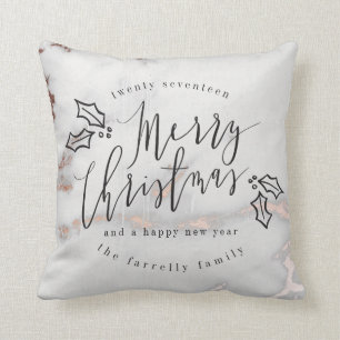 MERRY CHRISTMAS-MARBLE CUSHION