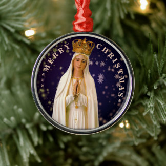Merry Christmas | Mary virgin | Ceramic Ornament