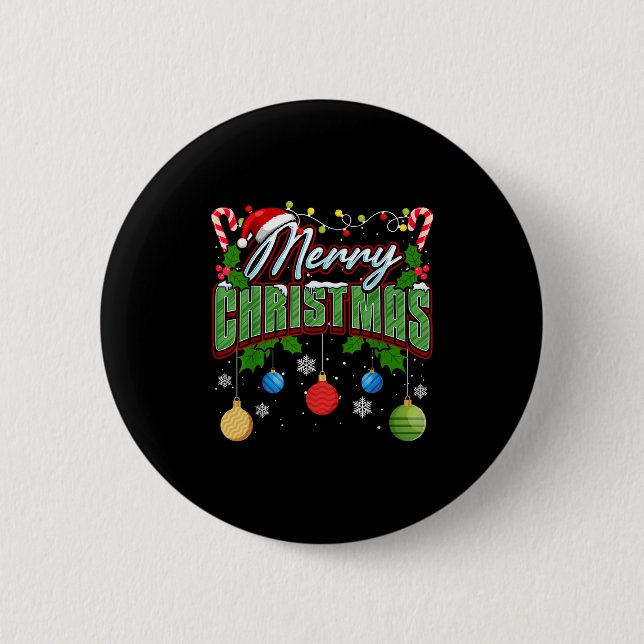 Merry Christmas Matching Family Merry Christmas Xm 6 Cm Round Badge (Front)