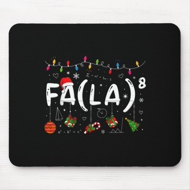 Merry Christmas Math Teacher Christmath For Men Wo Mouse Pad (Front)