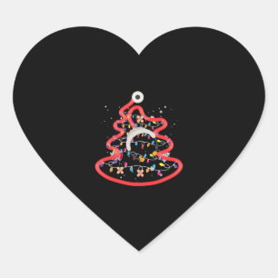 Merry Christmas Medical Staff Heart Sticker
