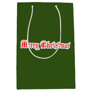Merry Christmas   Medium Gift Bag