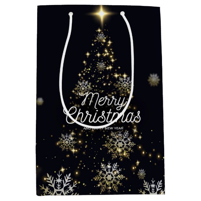   Merry Christmas Medium Gift Bag (Front)