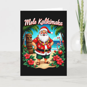 Merry Christmas Mele Kalikimaka Trocal Hawaiian Sa Card