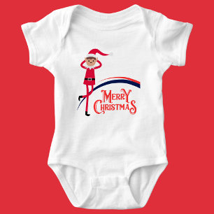 Merry Christmas, Merry & Bright, Baby Bodysuit