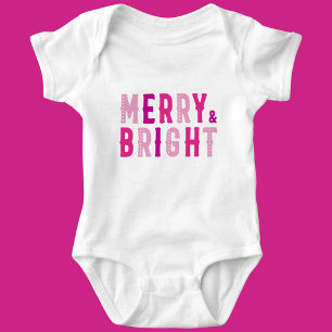 Merry Christmas, Merry & Bright        Baby Bodysuit