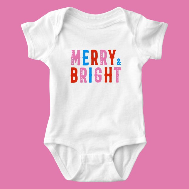 Merry Christmas, Merry & Bright        Baby Bodysuit (Creator Uploaded)